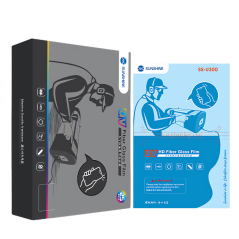 Film Protection HD UV Fiber de Verre+Boîte à | Smarty Paris 